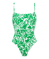 Maillot une pièce nageur Mantaray - Coralsand Green