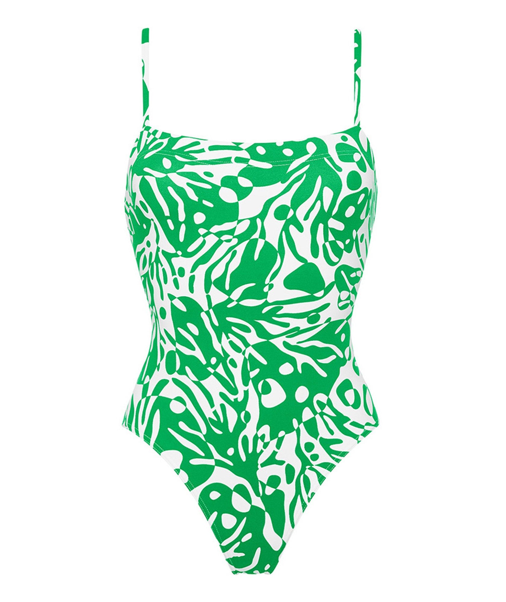 Maillot une pièce nageur Mantaray - Coralsand Green