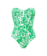 Maillot une pièce bustier Cuttlefish - Coralsand Green