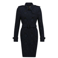 Trench-coat en dentelle de gabardine - Ink