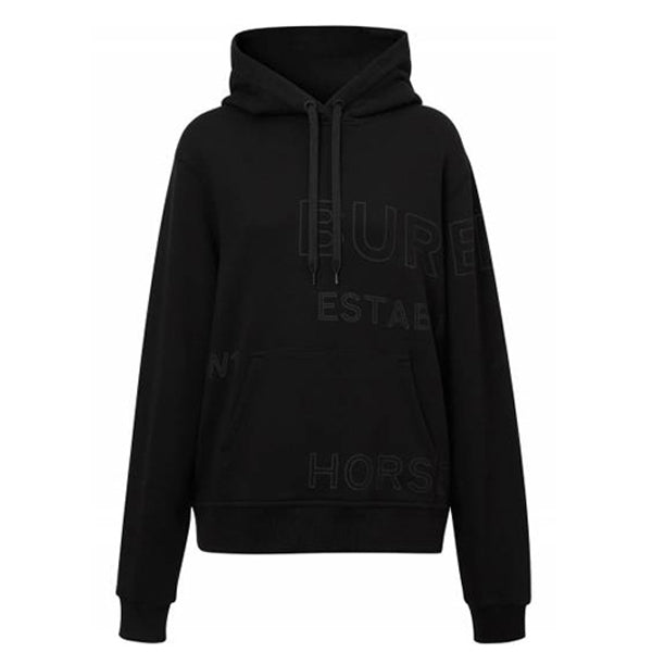 Hoodie oversize en coton Horseferry - Black