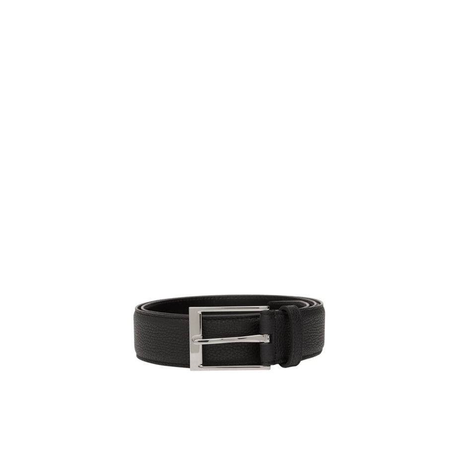 Ceinture en cuir grainé - Black