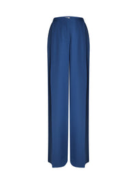 Pantalon en gabardine de laine - Bleu Petrole