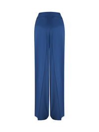 Pantalon en gabardine de laine - Bleu Petrole