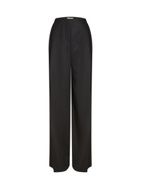 Pantalon en gabardine de laine - Noir