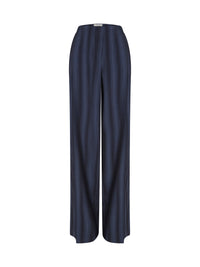 Pantalon à rayures - Bleu & Noir