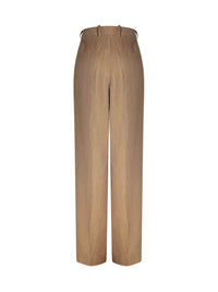 Pantalon en lin & laine - Chine Orange