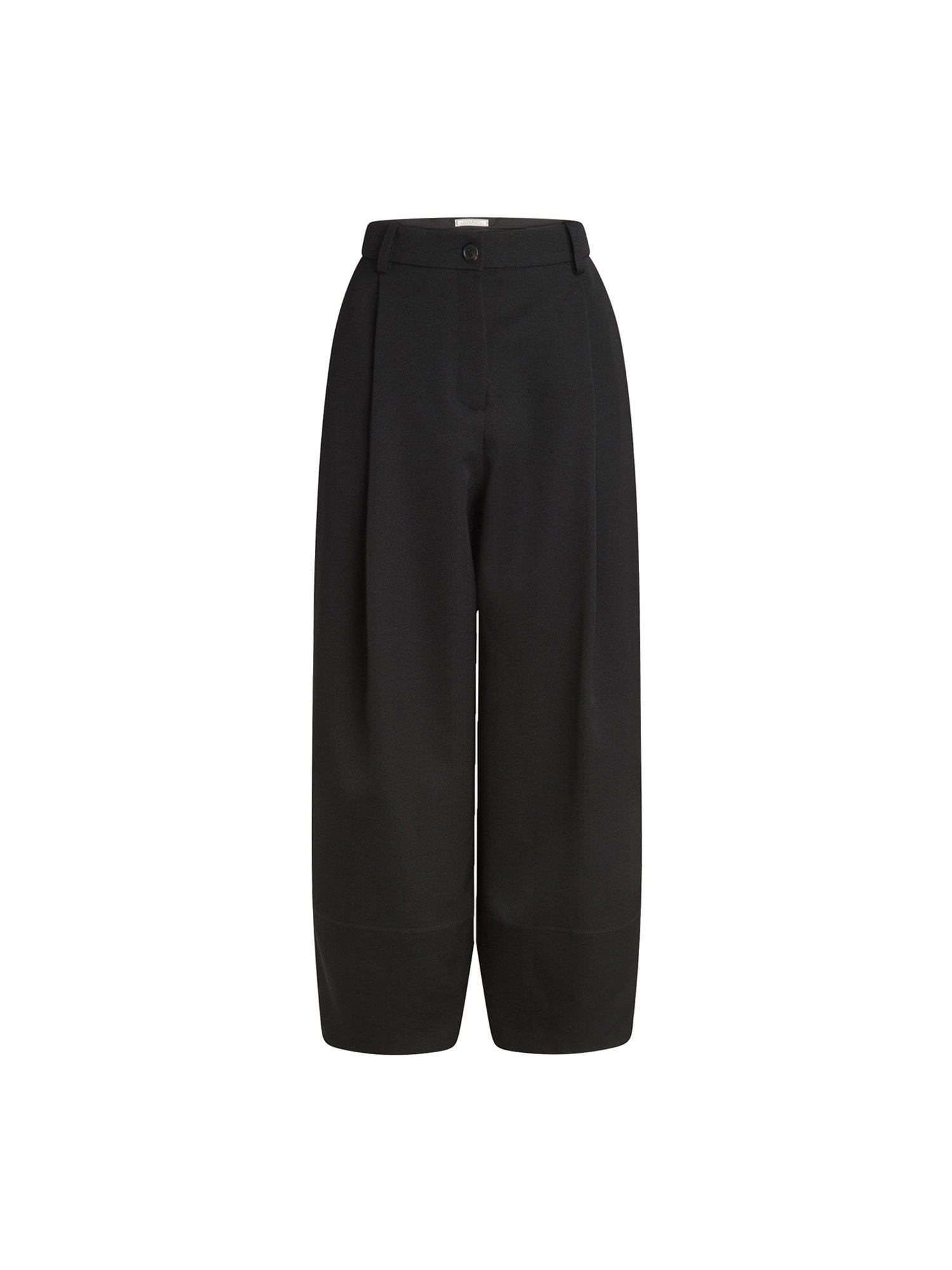 Pantalon boule en laine - Noir