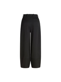 Pantalon boule en laine - Noir