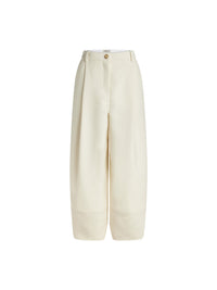 Pantalon boule en laine - Naturel