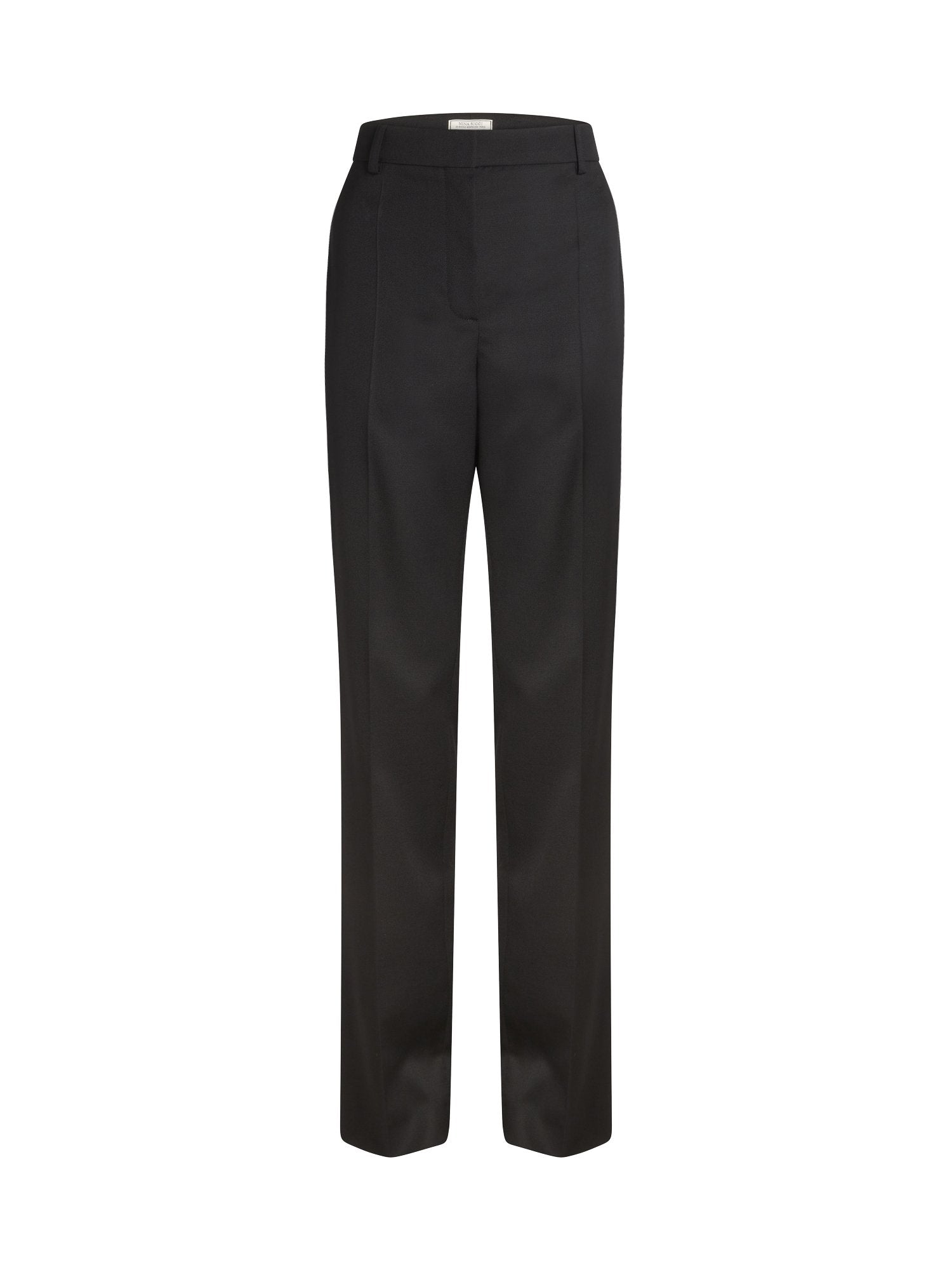 Pantalon droit en laine - Noir