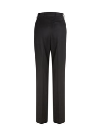 Pantalon droit en laine - Noir