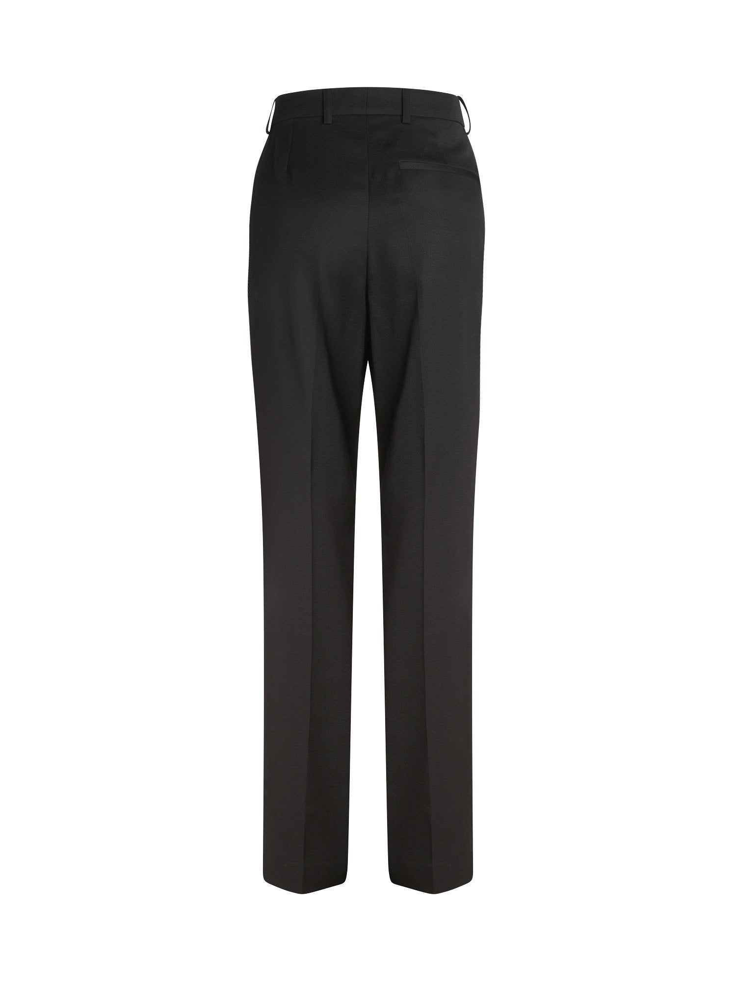 Pantalon droit en laine - Noir
