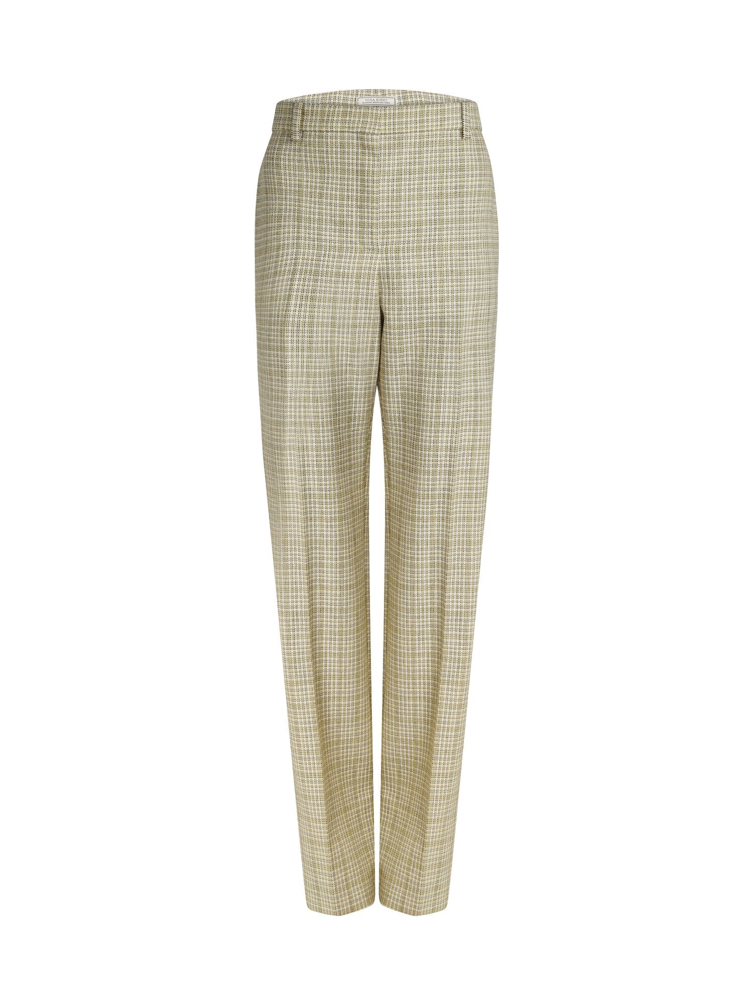 Pantalon en check de laine - Check Jaune