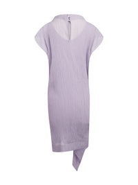Robe drapée en crepon - Lila
