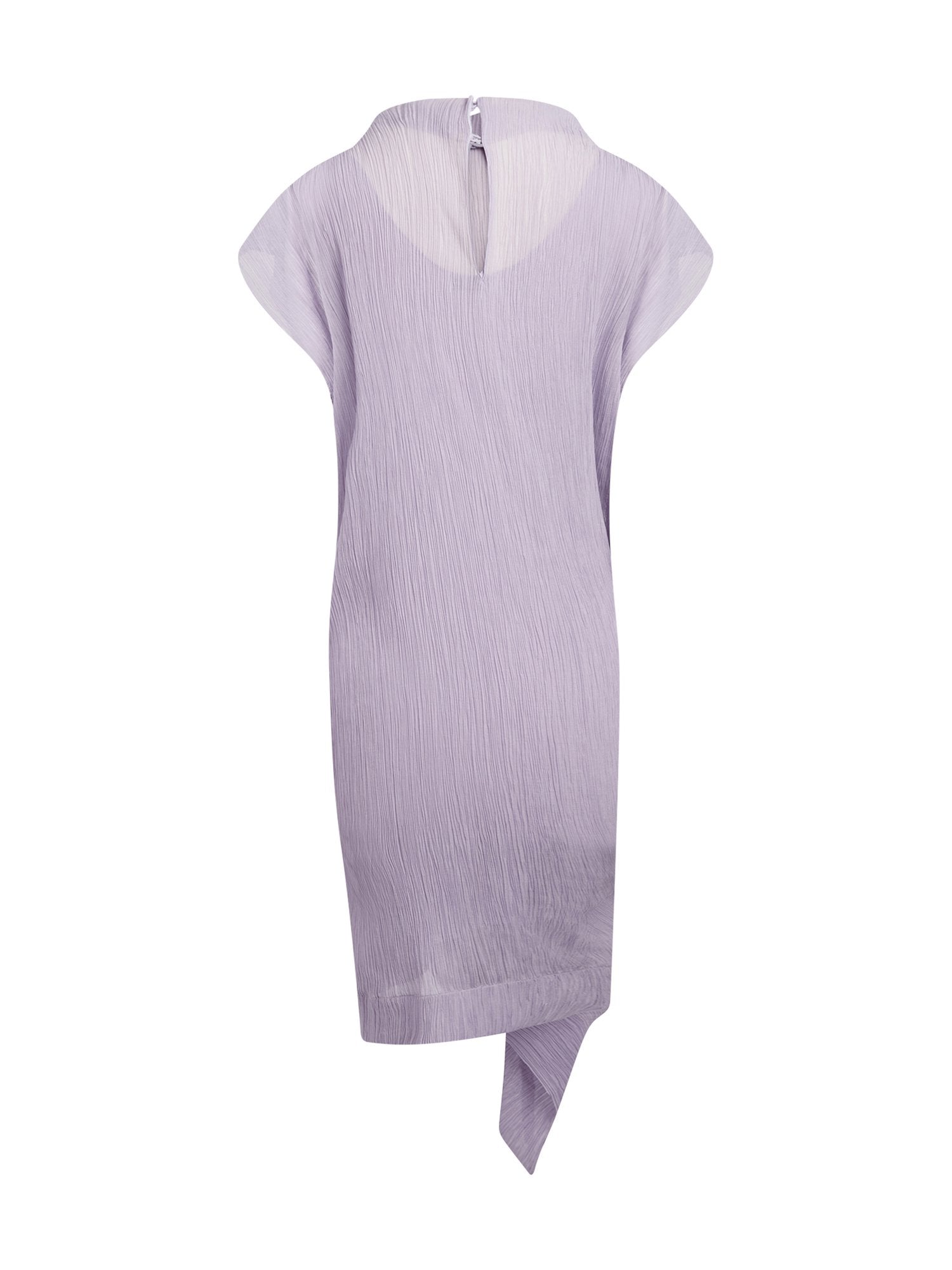 Robe drapée en crepon - Lila