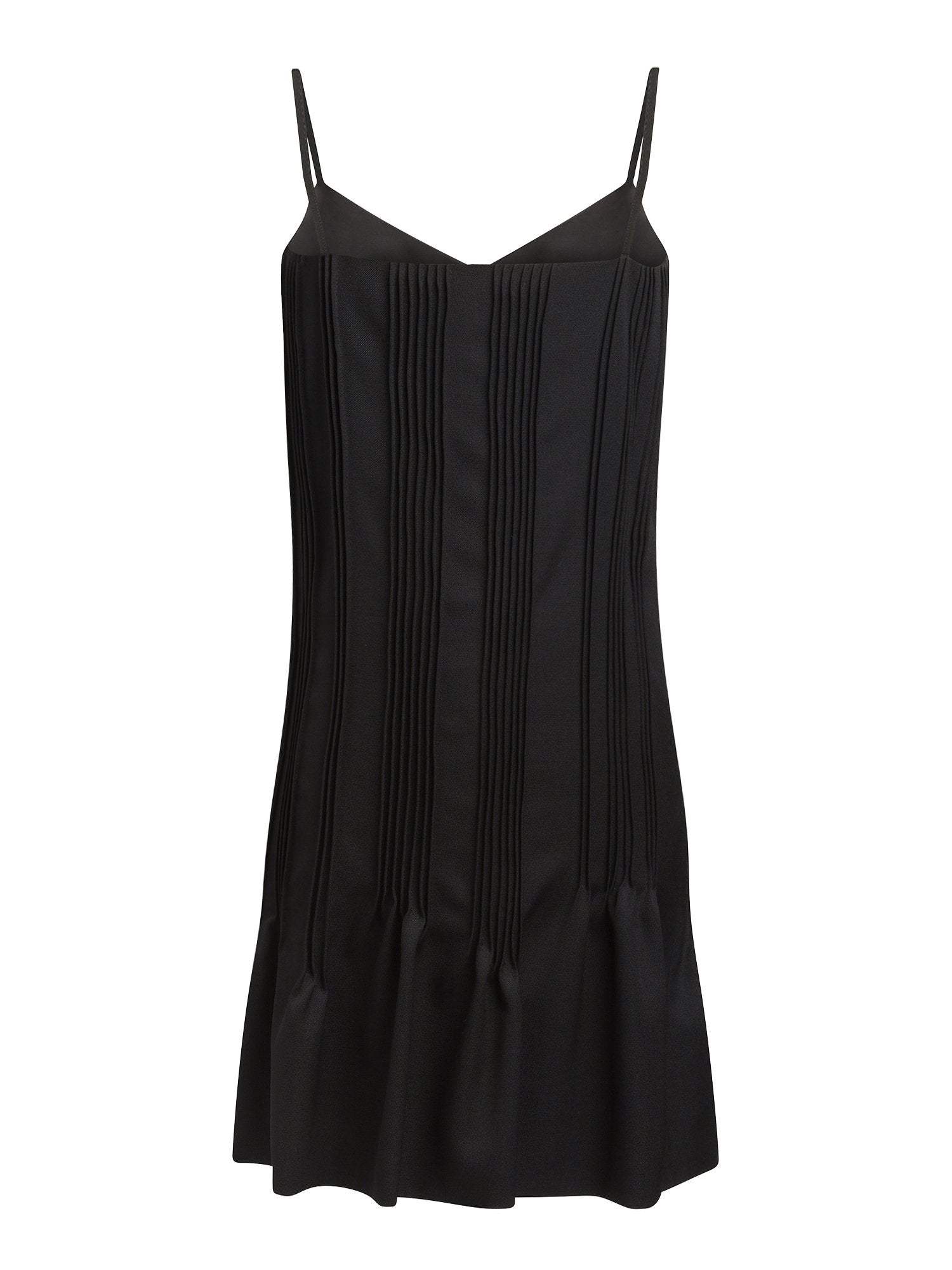 Robe courte à fines bretelles  - Noir