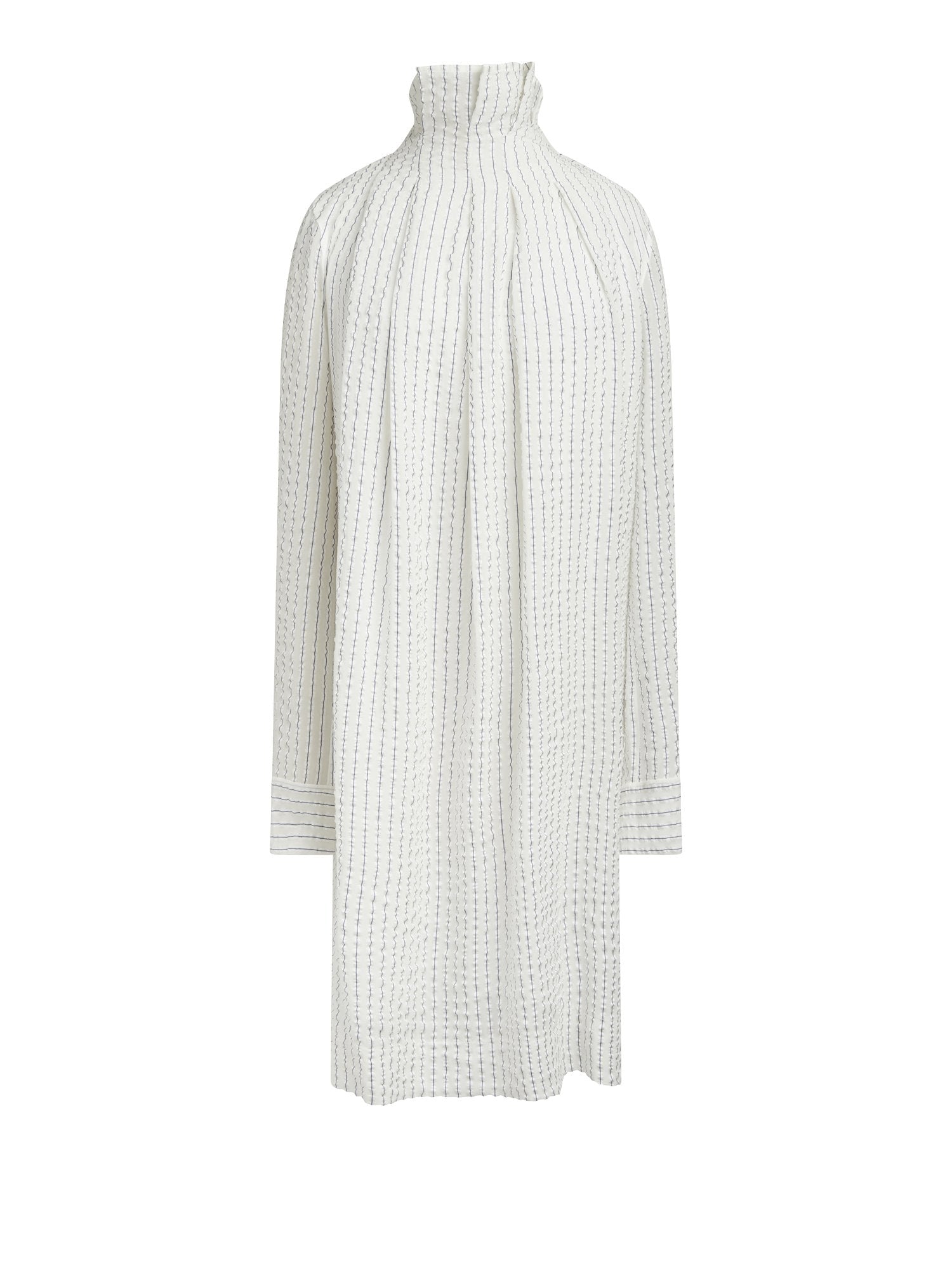 Robe courte en soie rayée - Rayures