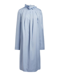 Robe manches longues gabardine - Bleu Clair