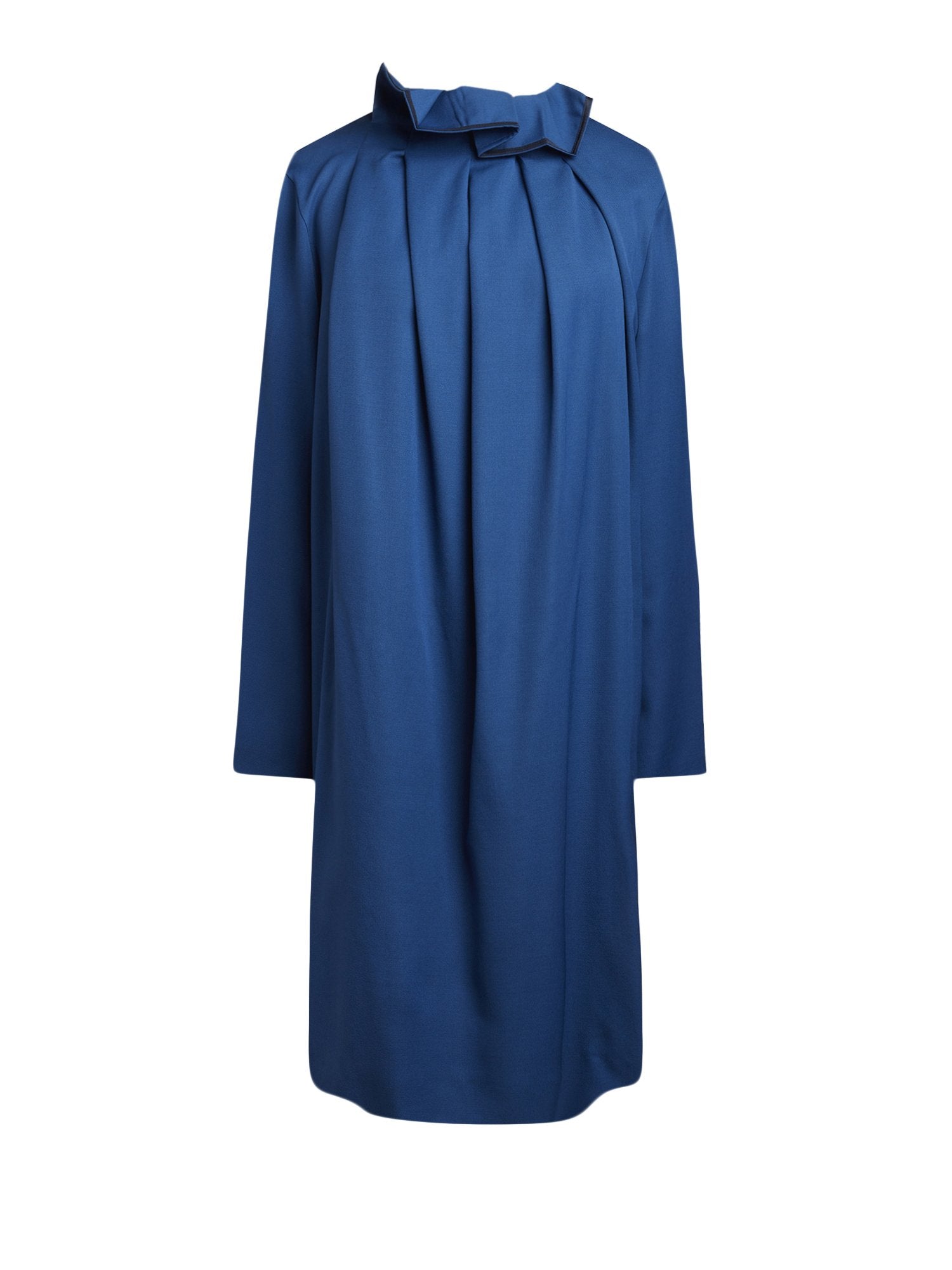 Robe manches longues gabardine - Bleu Petrole