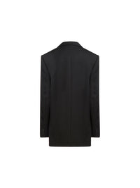 Veste smoking en drap de laine - Noir
