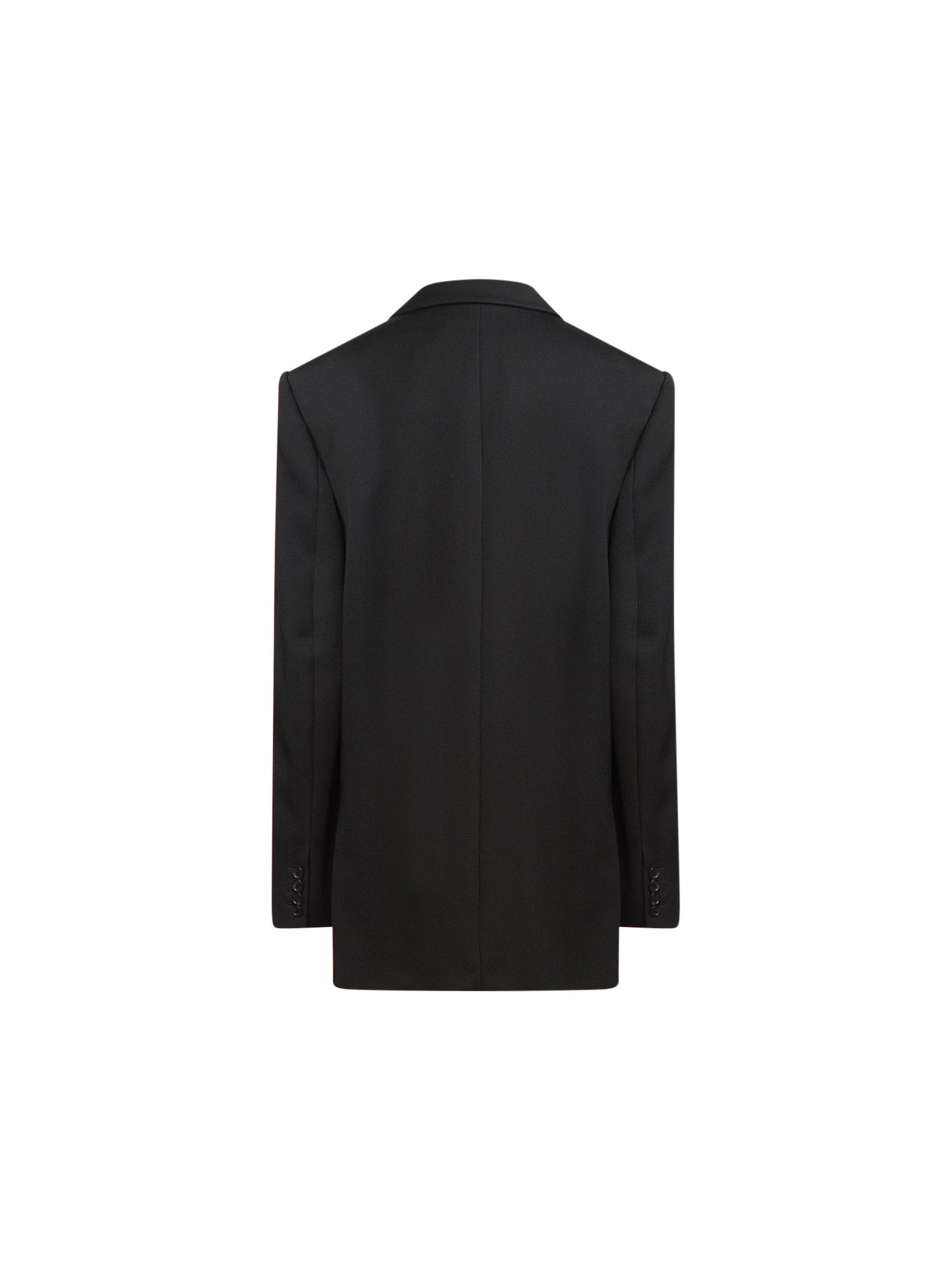 Veste smoking en drap de laine - Noir