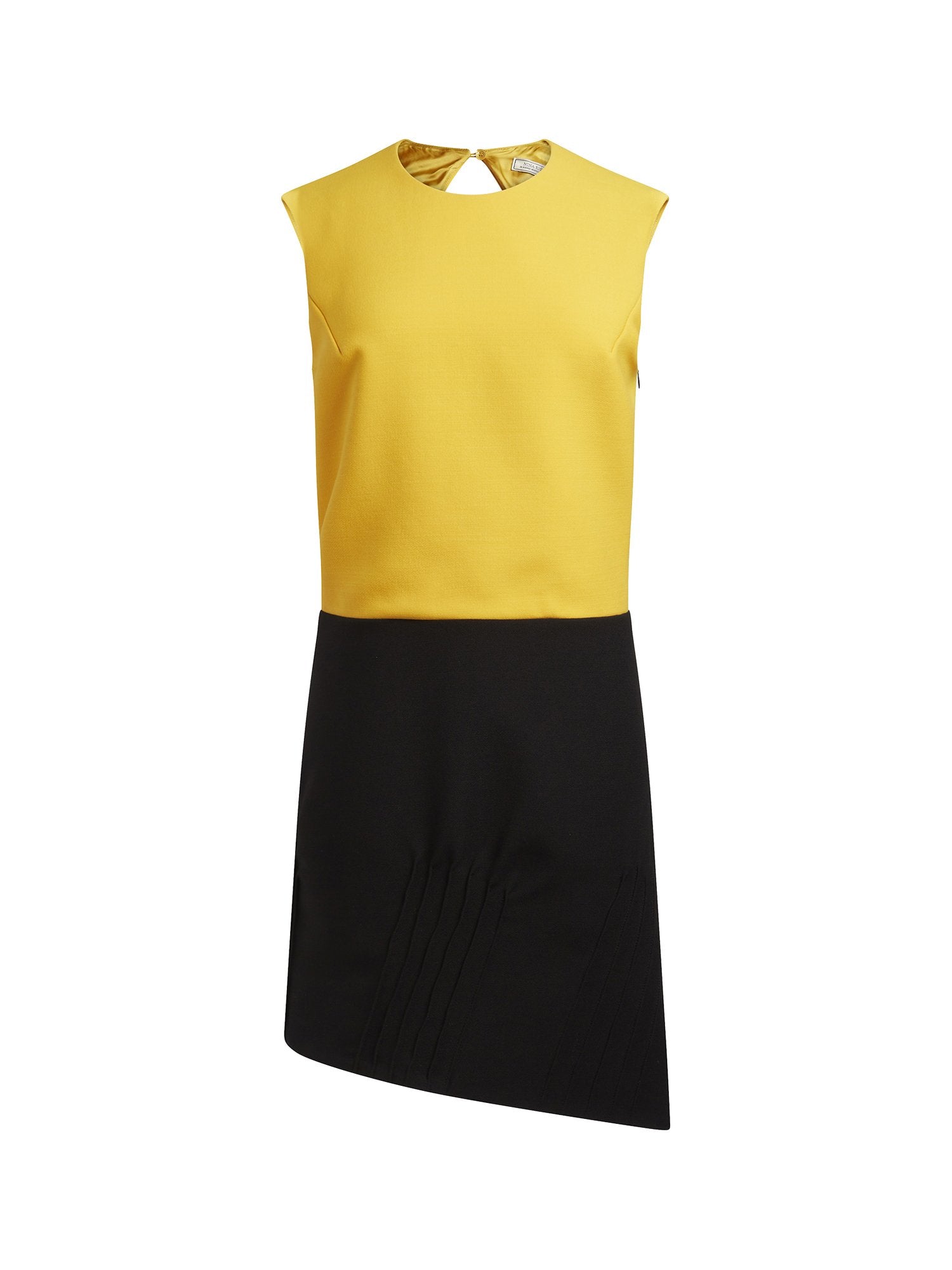 Robe dos nu bicolore - Curcuma & Noir