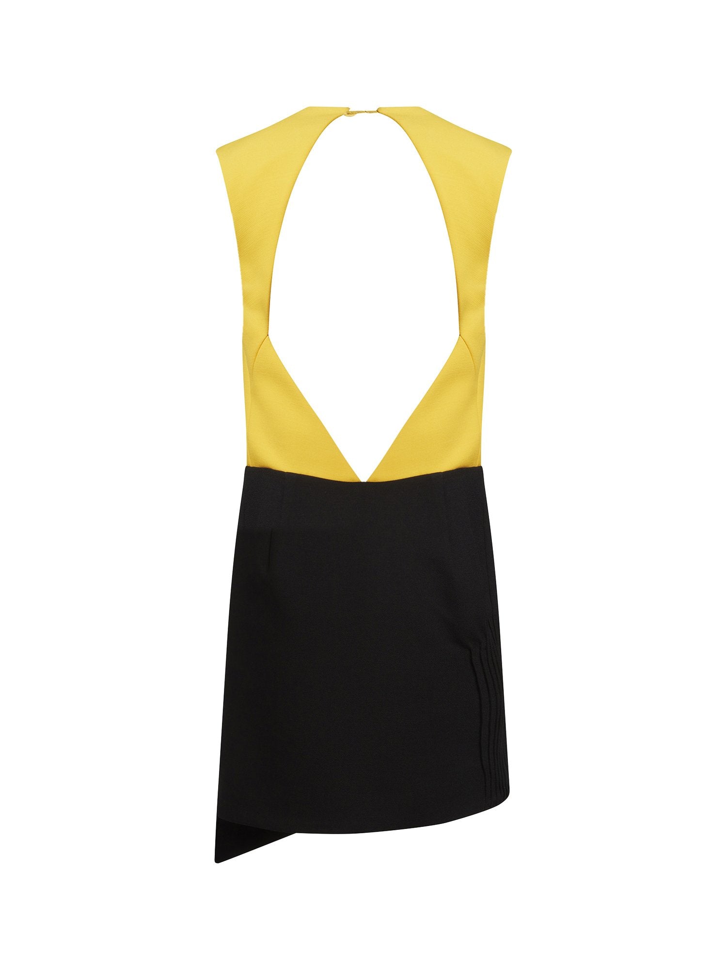 Robe dos nu bicolore - Curcuma & Noir