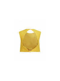 Top sans manche en gabardine - Curcuma