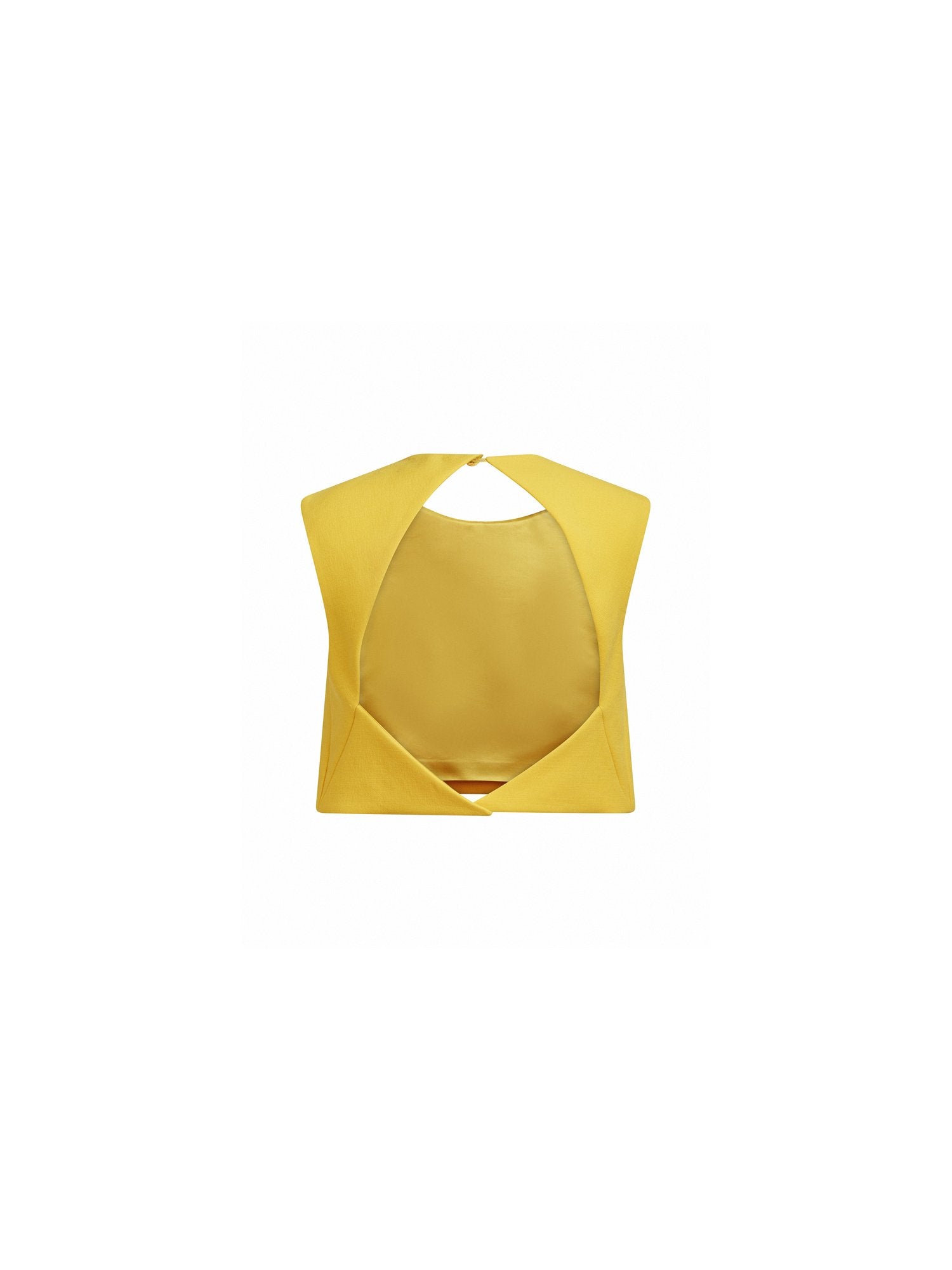 Top sans manche en gabardine - Curcuma