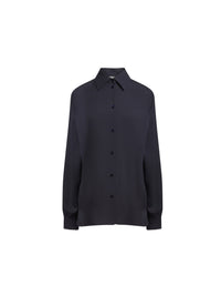 Chemisier en crepe de soie - Navy