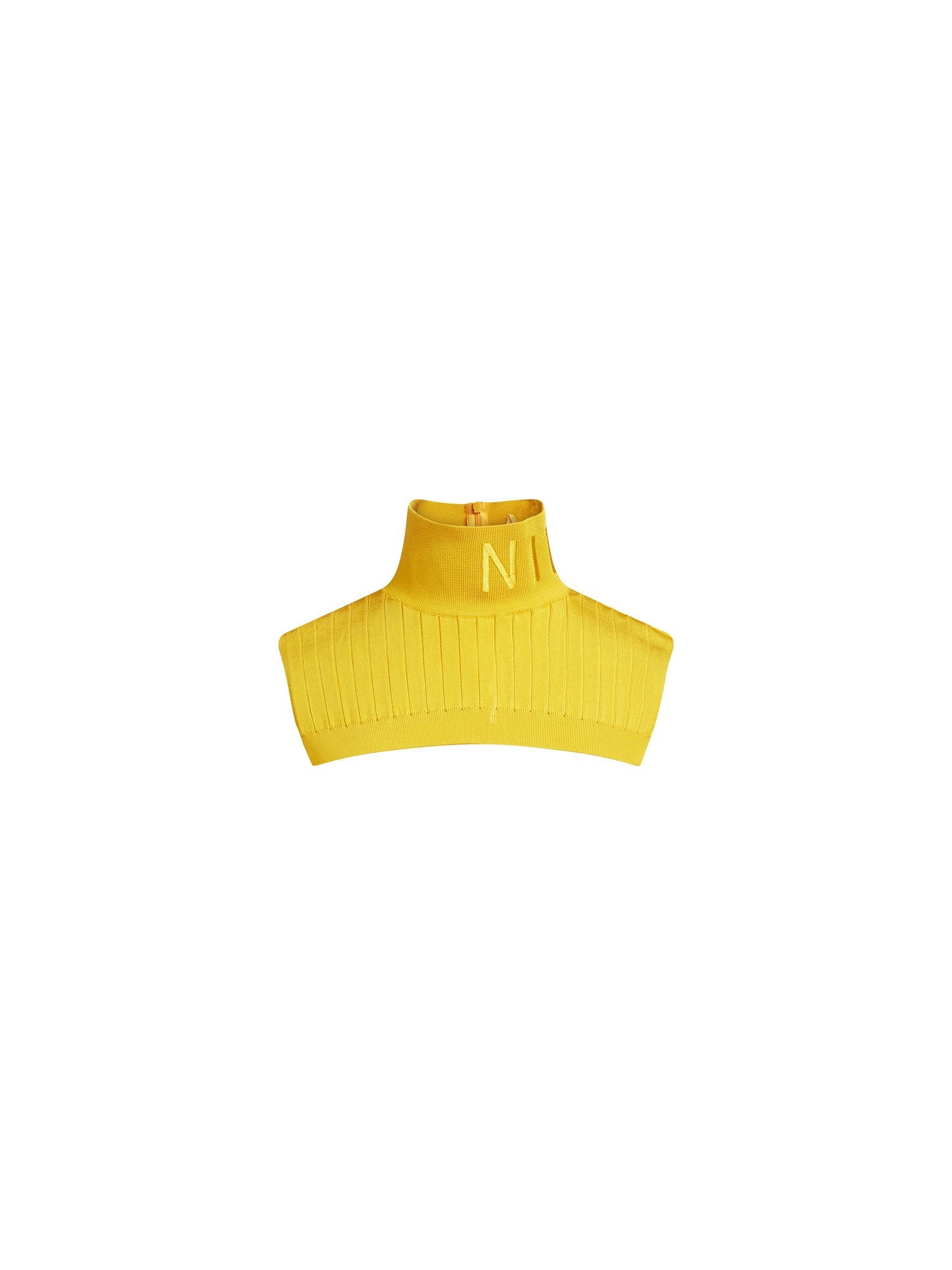 Col en maille brillante - Orange