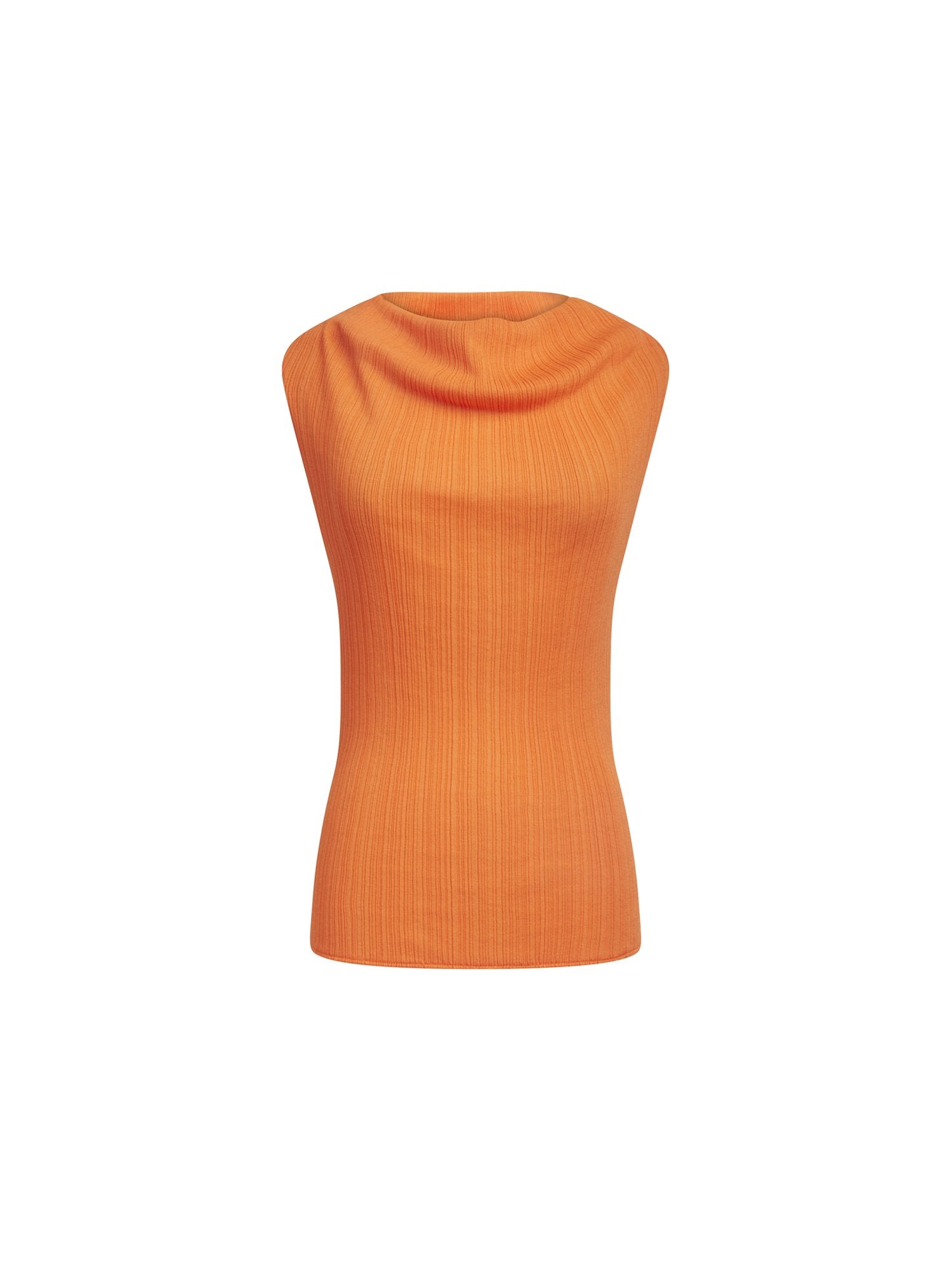 Top sans manche en jersey tubulaire - Mandarine