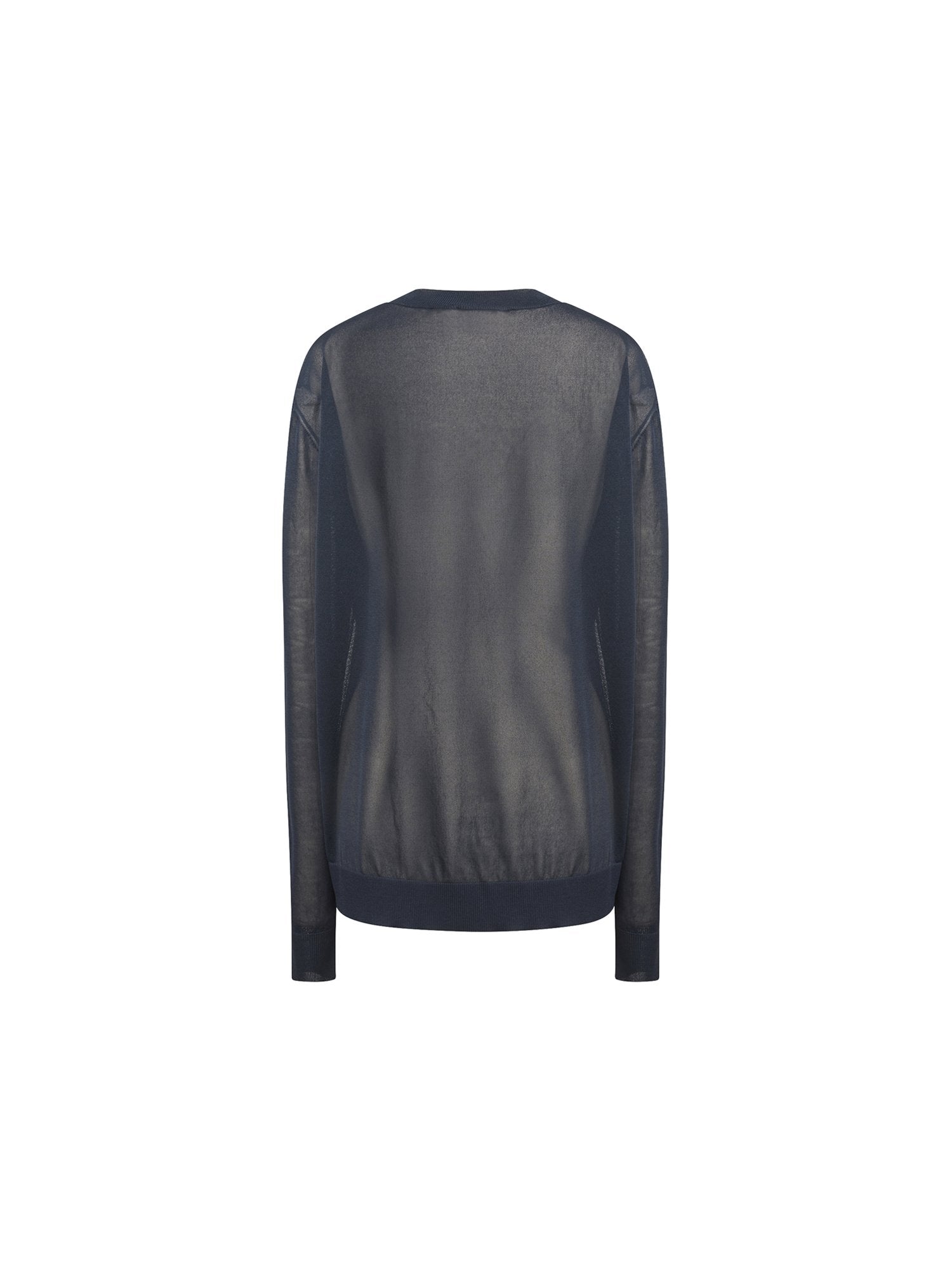 Pullover manches longues en coton - Navy & Noir
