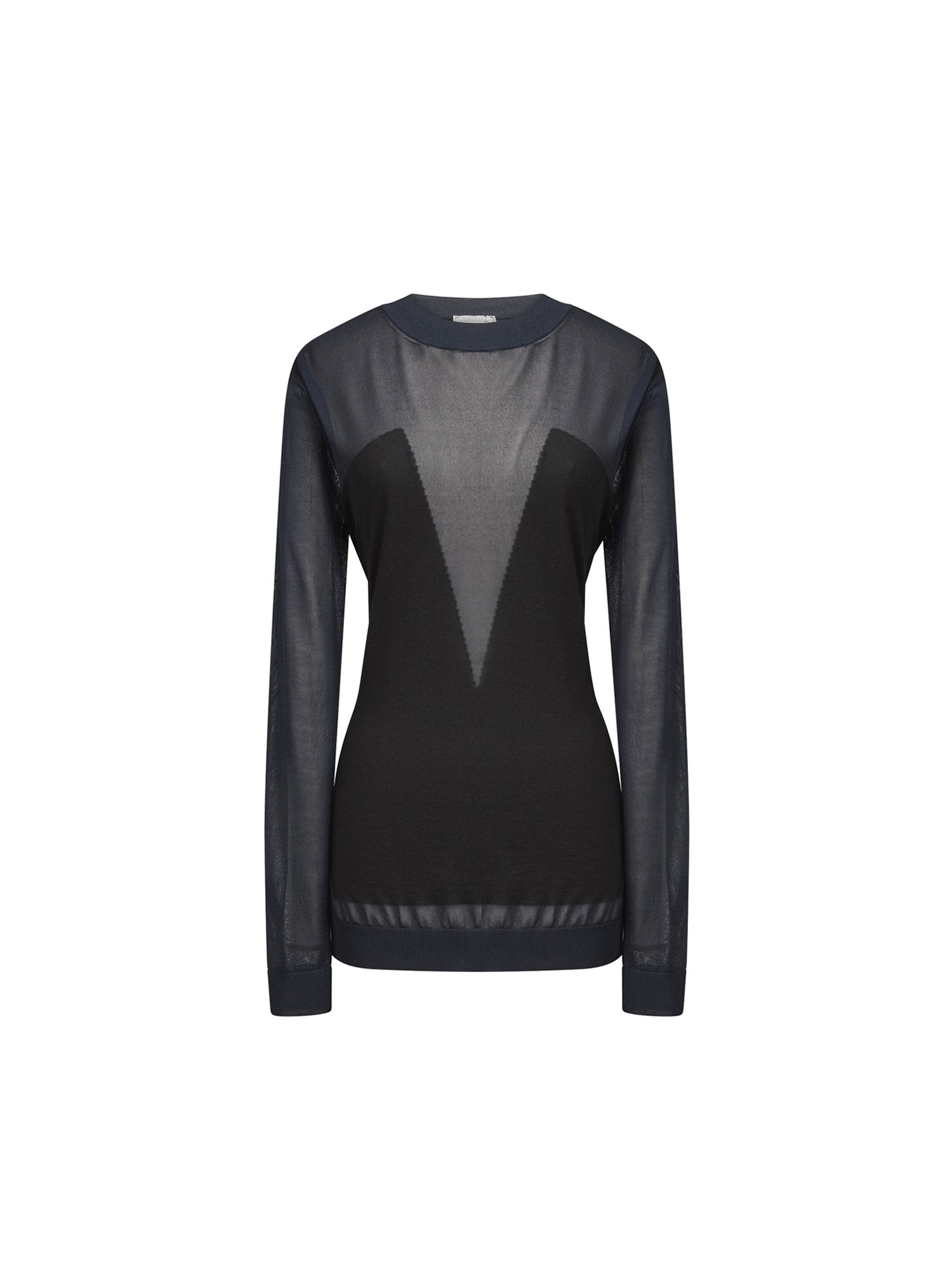 Pullover manches longues - Navy & Noir