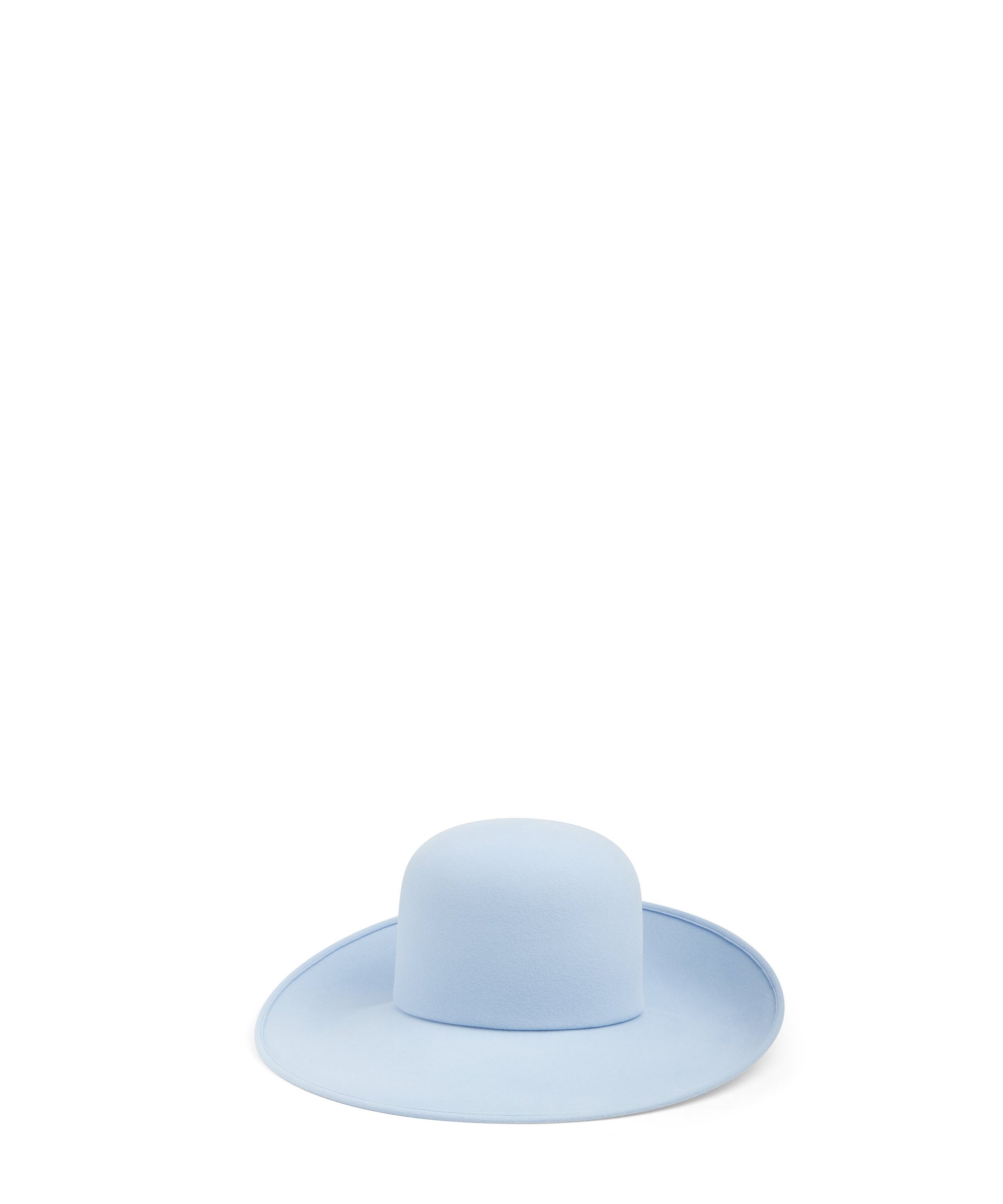Chapeau rond en feutre - Bleu Pastel