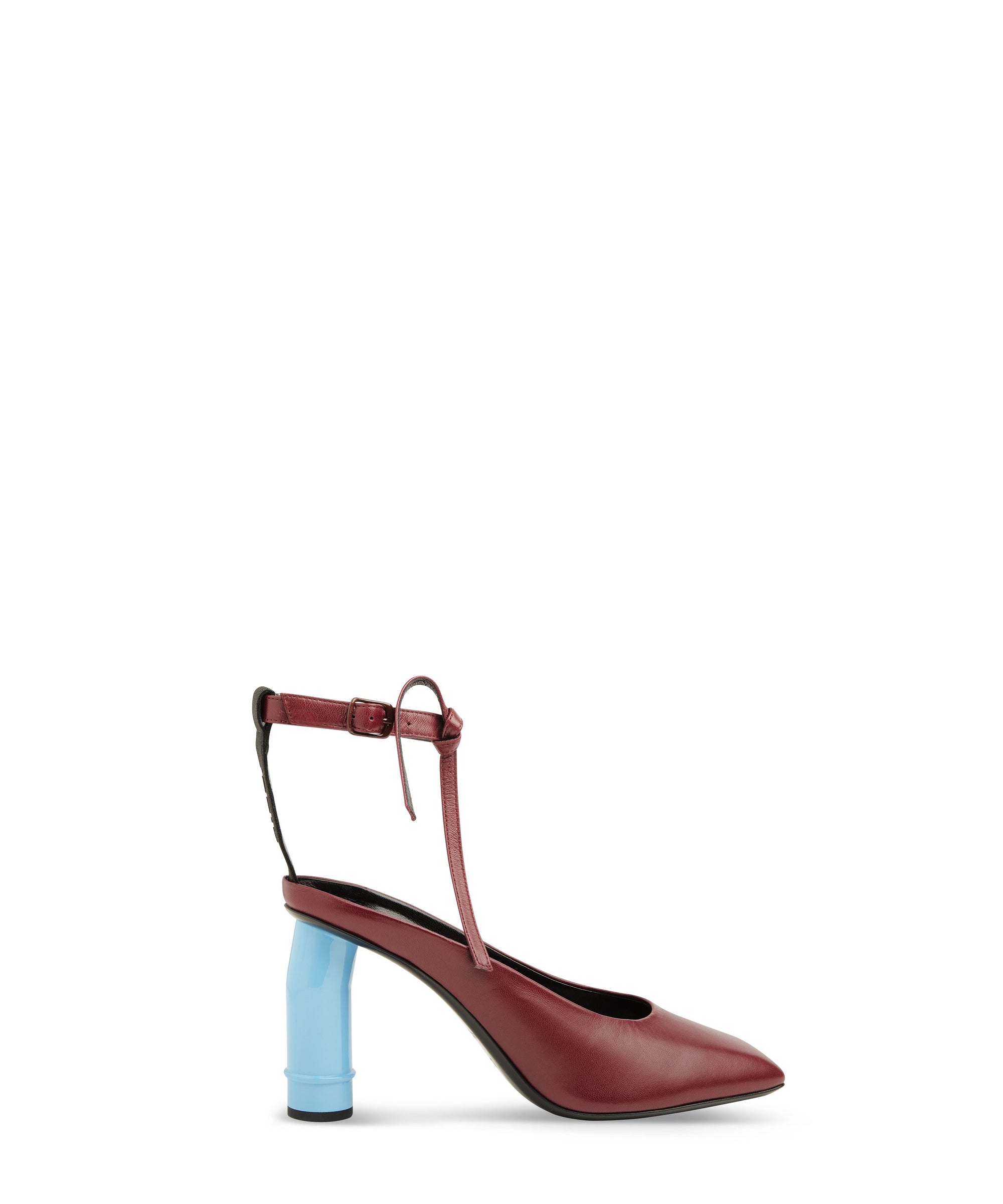Escarpins en cuir d'agneau - Bordeaux & Bleu