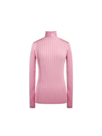 Pullover manches longues en maille brillante - Bubblegum