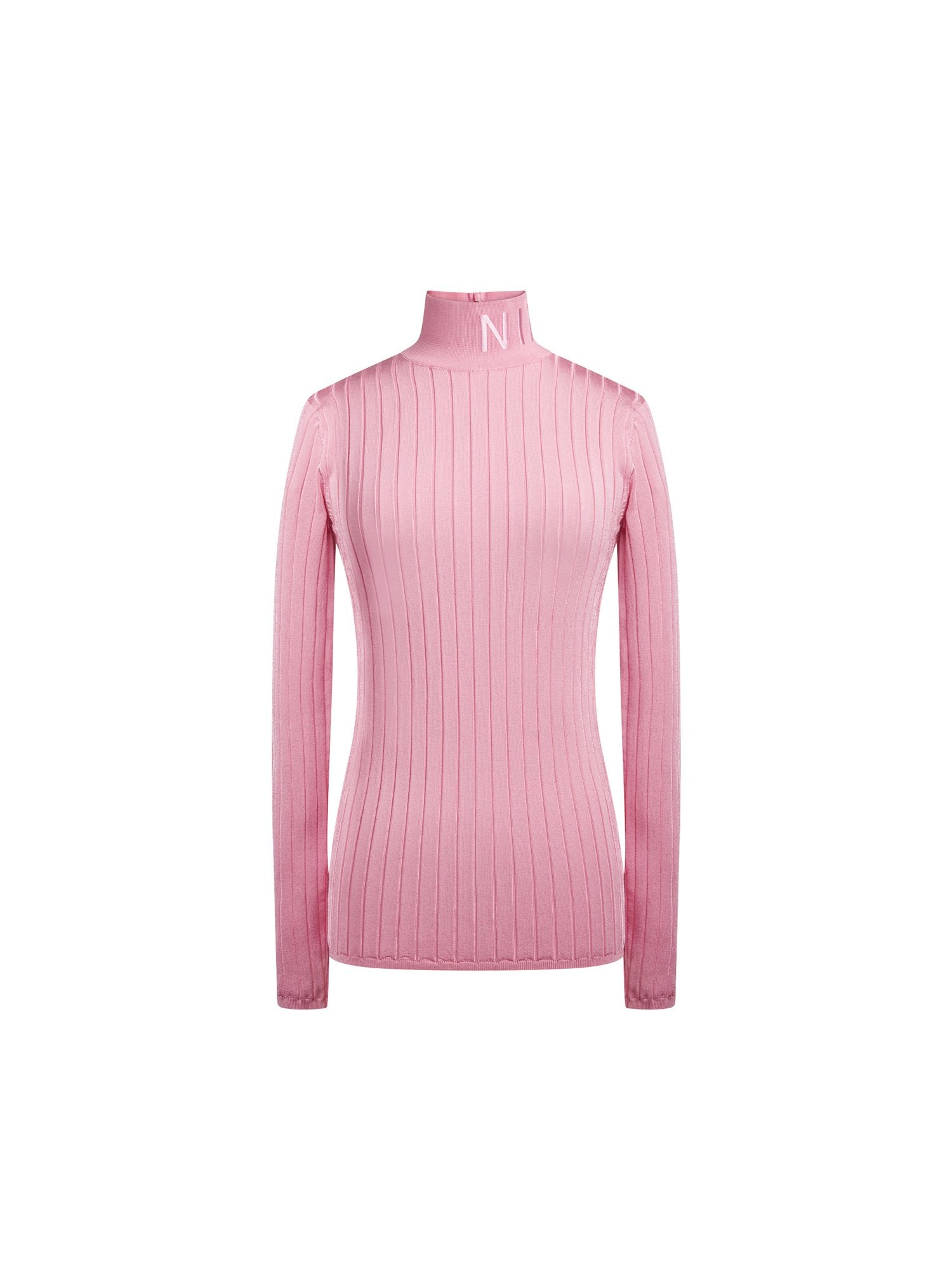 Pullover manches longues en maille brillante - Bubblegum