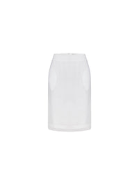 Jupe courte en organdi - Blanc