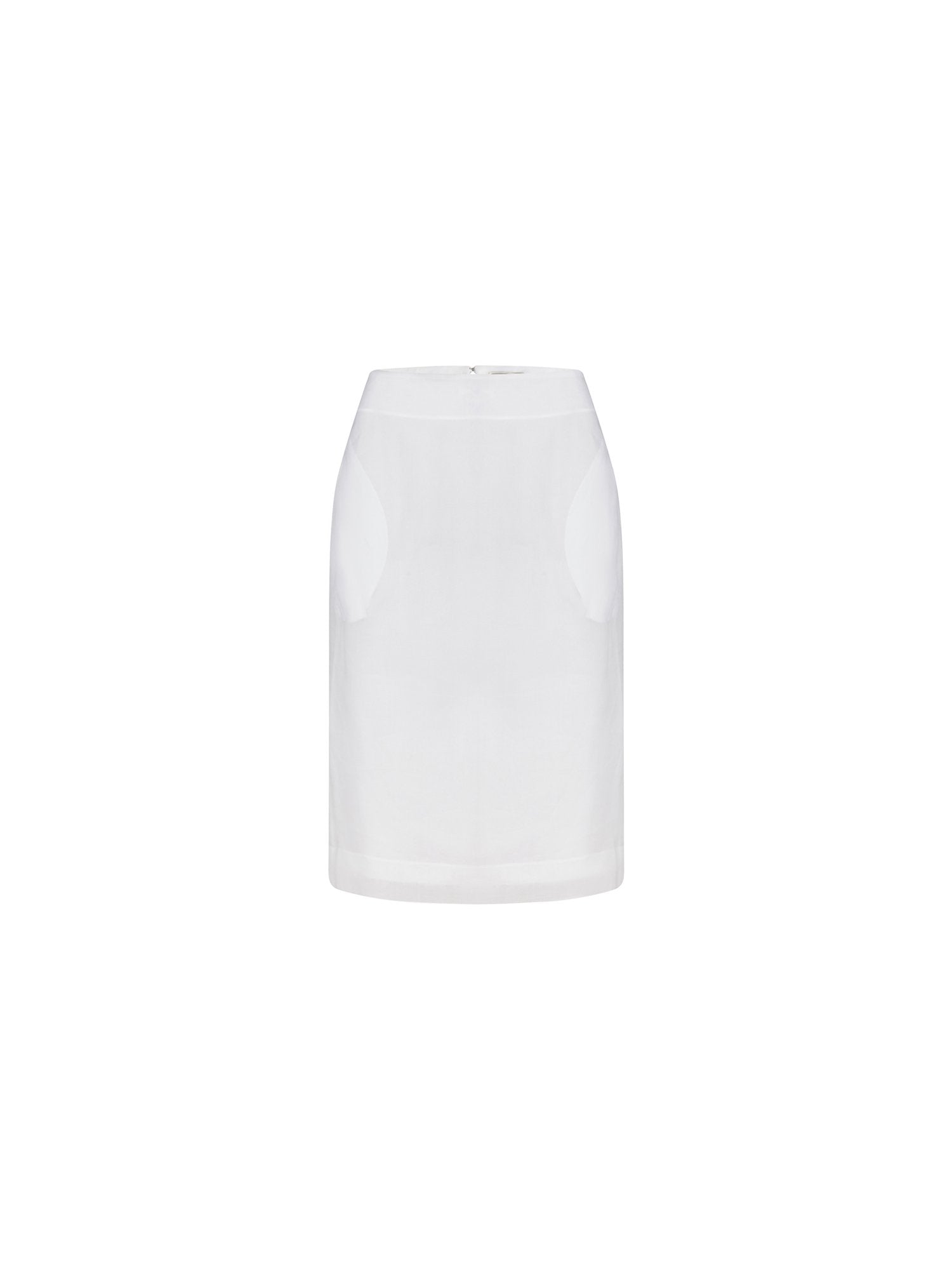 Jupe courte en organdi - Blanc