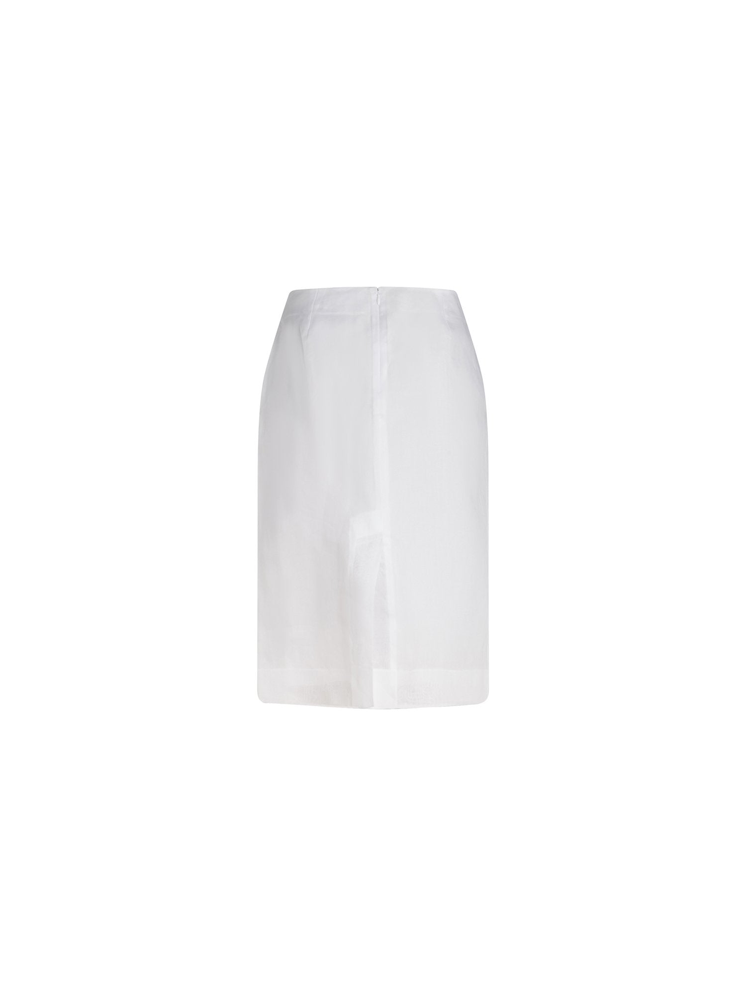 Jupe courte en organdi - Blanc
