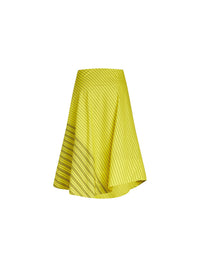 Jupe longue rayée - Jaune & Navy
