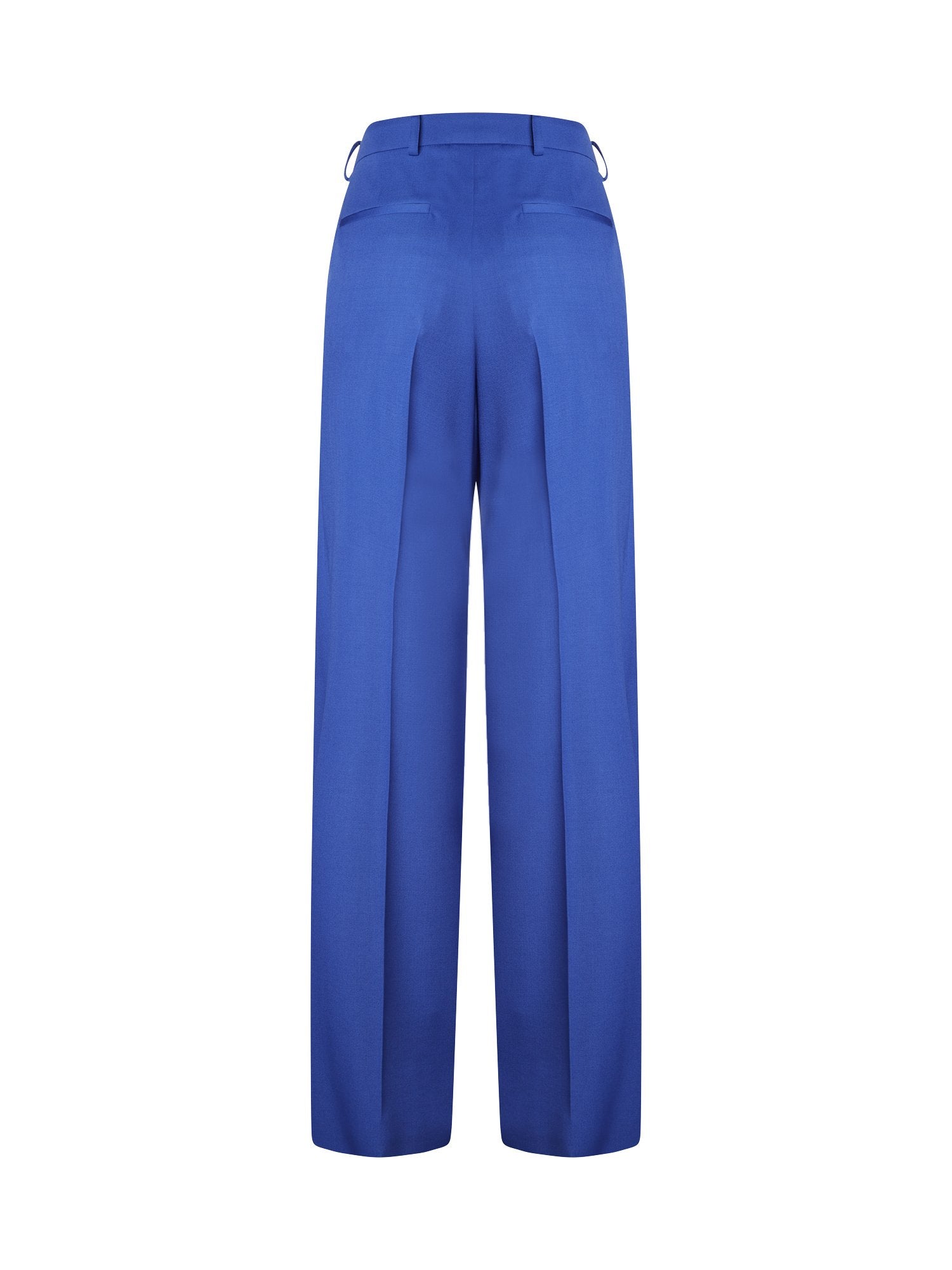 Pantalon plissé en laine - Indigo