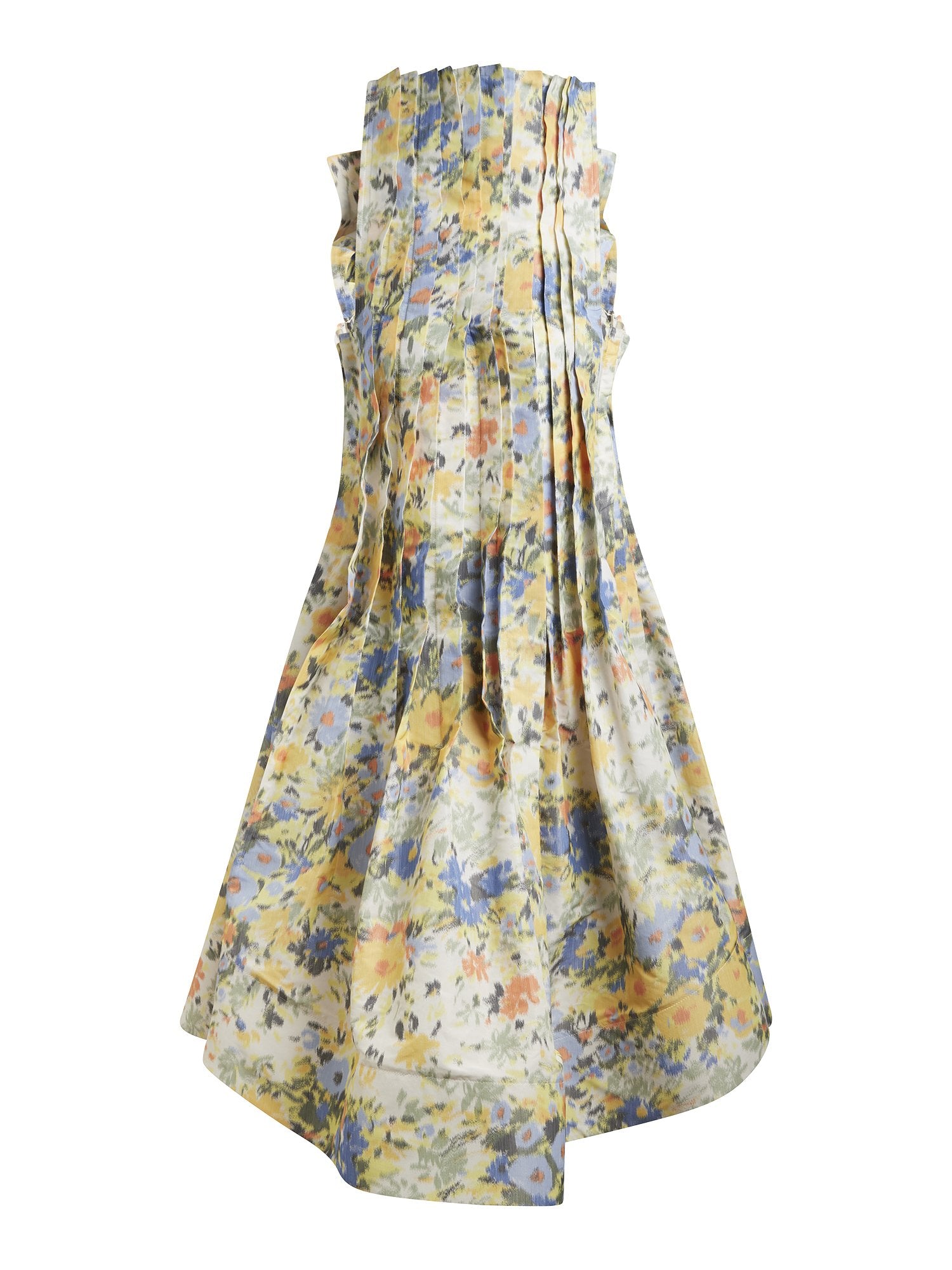 Robe longue à imprimé fleuri - Fleurs d'Ikat