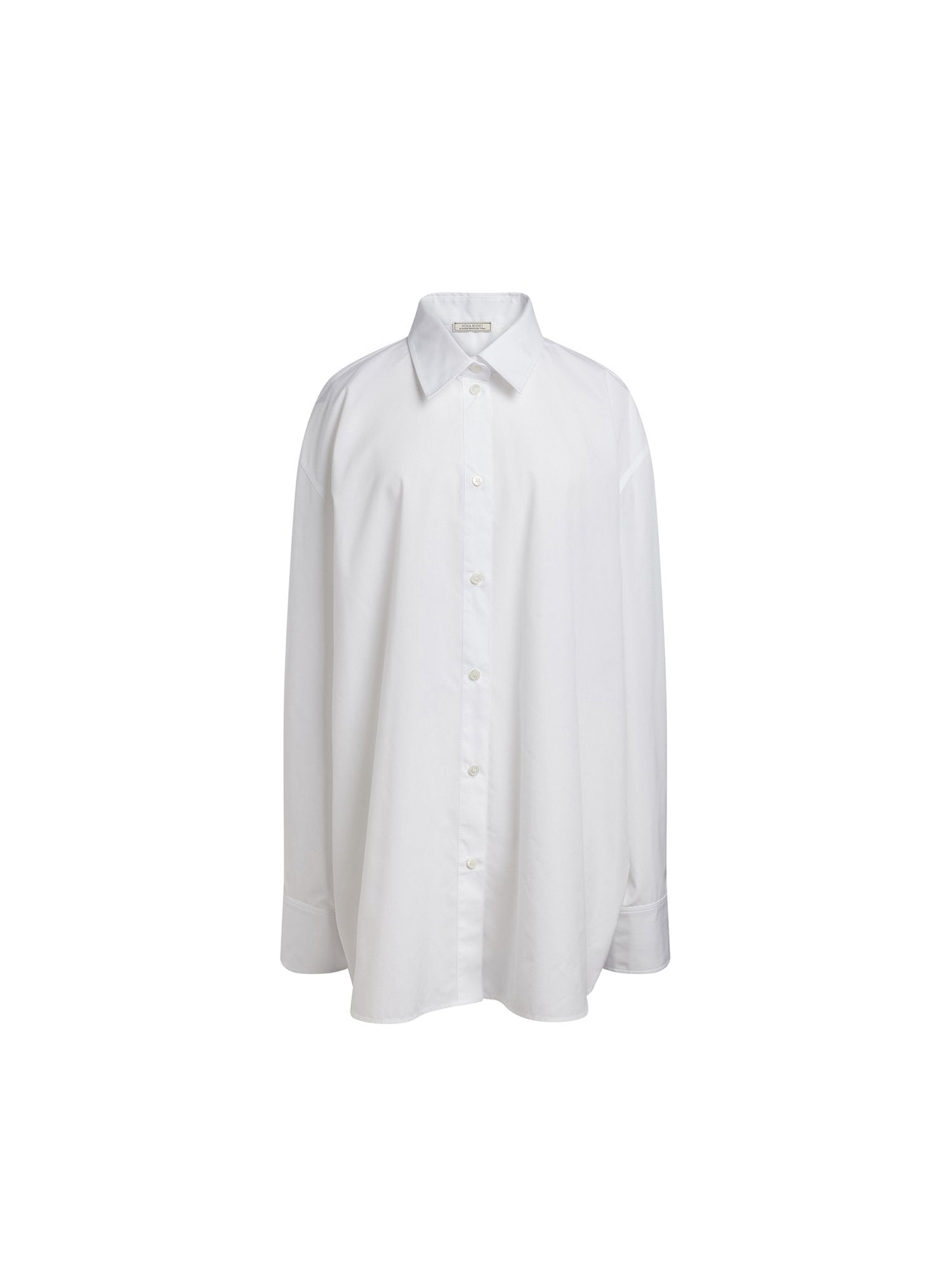 Chemise manches longues en popeline - Blanc & Rose