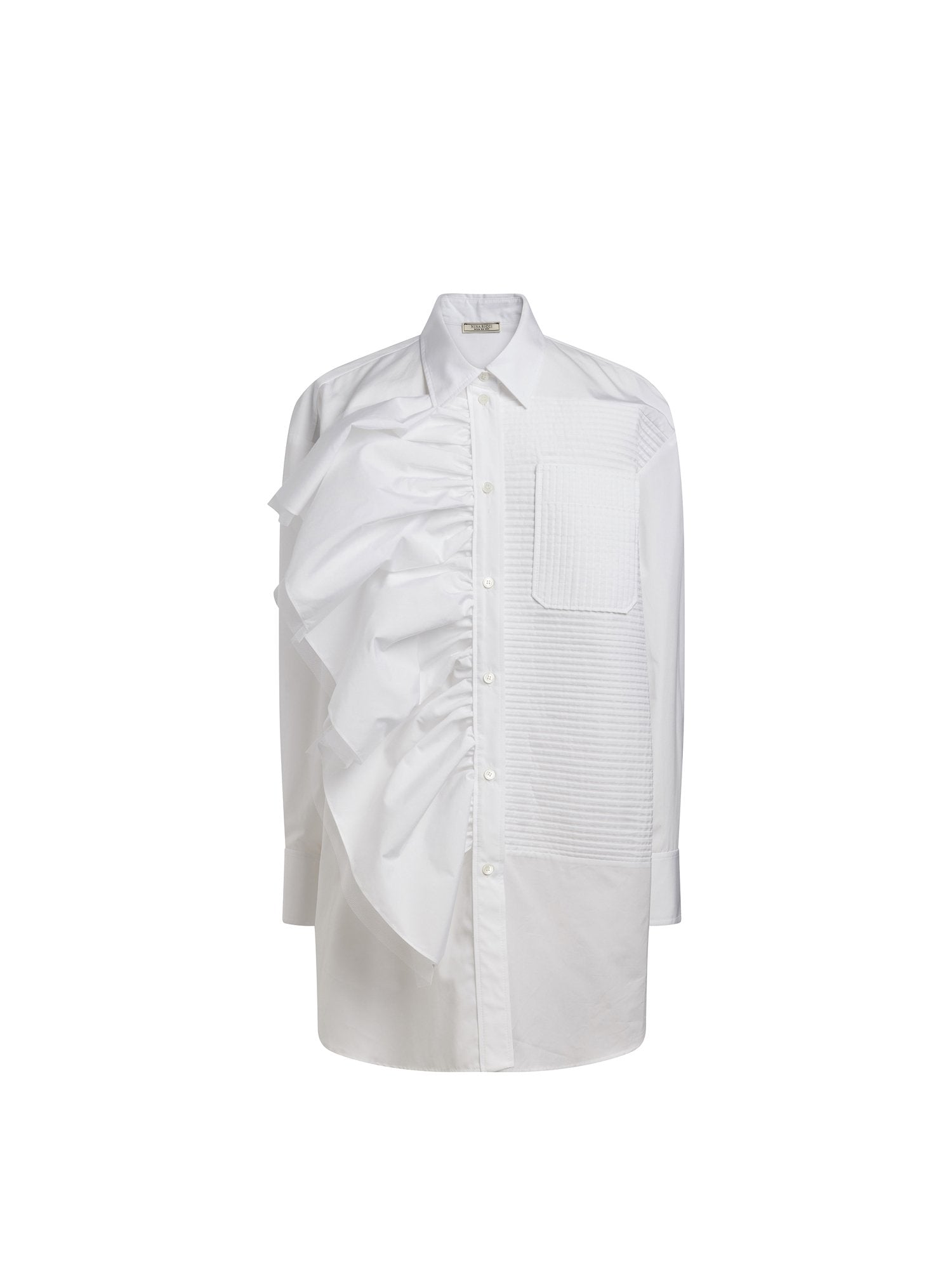 Chemise en popeline de coton - Blanc