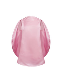 Top sans manche en satin de soie - Bubblegum