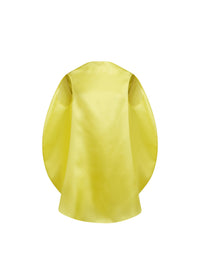 Top sans manche en satin de soie - Jaune