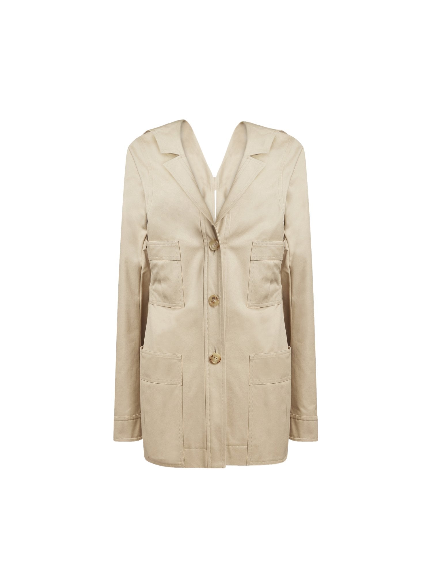 Veste gabardine en coton - Sable